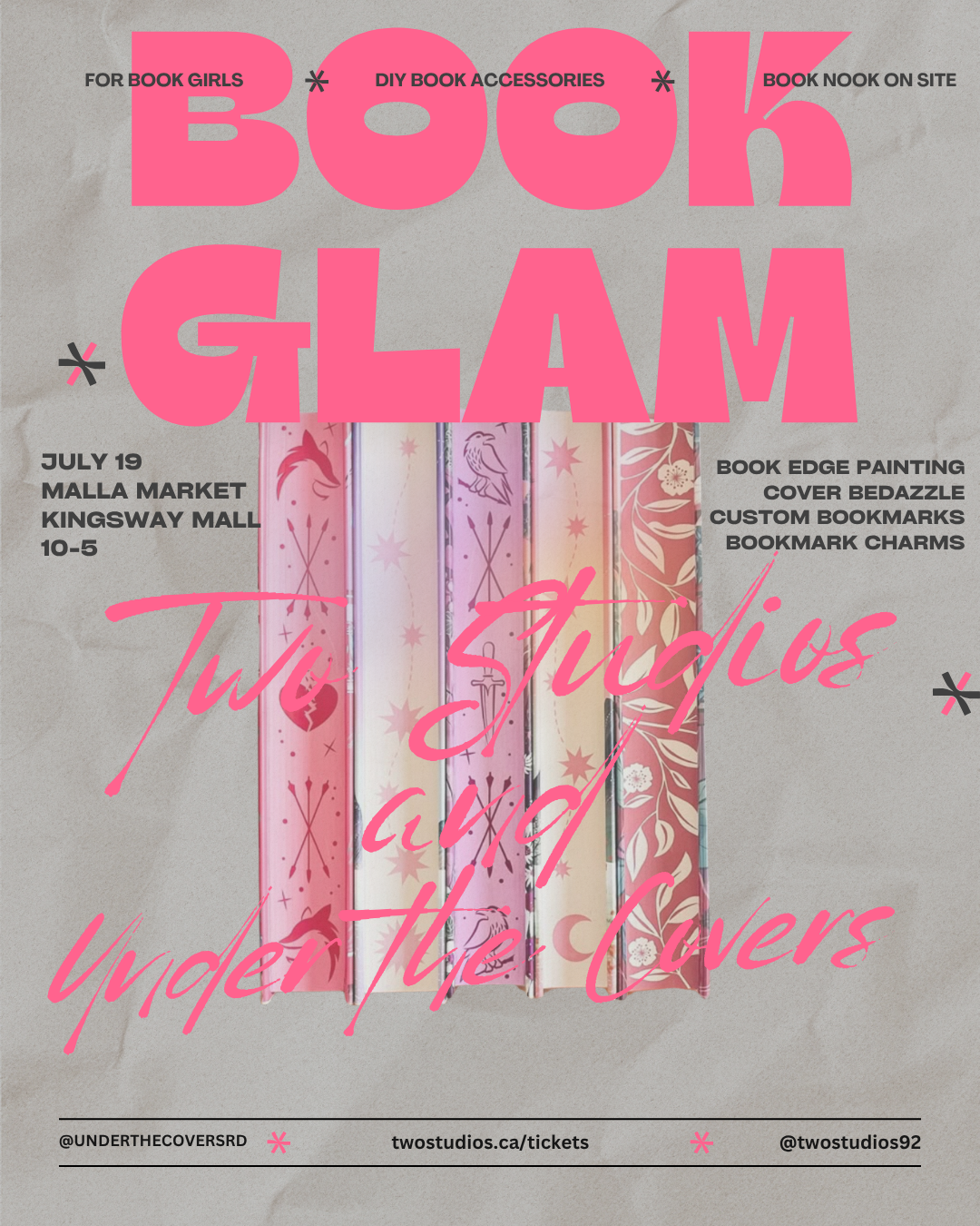 Book Glam July 19 at Malla Market